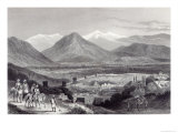 Cabul from the Bala Hissar, Engraved by J. Stephenson, c.1870 Giclée-Druck von J Ramage