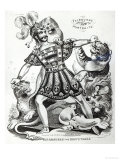 Van Amburgh the Brute Tamer, 1838 Giclee Print by J. Fairburn