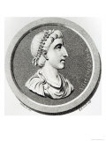 Portrait of Theodosius, from the History of the Decline and Fall of the Roman Empire, c.1808 Giclee Print by Henry R. Cook