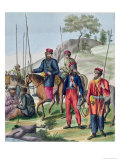 Cossacks in the Russian Army, c.1814 Lámina giclée Cossacks in the Russian Army, c.1814 Lámina giclée