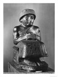 Gudea, Prince of Lagash, Dedicated to Ningizzada, Neo-Sumerian, Telloh, Ancient Girsu, c.2130 BC Giclee Print by Mesopotamian 
