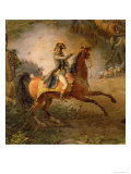 The Battle of Marengo, Detail of Napoleon Bonaparte Reproduction procédé giclée par Louis Lejeune