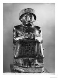 Gudea, Prince of Lagash, Dedicated to Ningizzada, Neo-Sumerian, Telloh, Ancient Girsu, c.2130 BC Giclee Print by Mesopotamian 