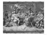 The Banquet of the Gods, Ceiling Painting of the Courtship and Marriage of Cupid and Psyche Giclee Print by Raphael 