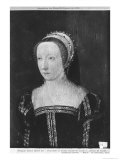 Portrait Presumed to Be Francoise D'Orleans Rothelin, Princess of Conde, 1550 Oil on Panel Reproduction procédé giclée par Francois Clouet