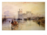 View of Carnarvon Castle Giclee Print by Joseph Mallord William Turner