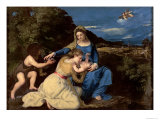 The Virgin and Child with Saints, 1532 Giclee Print by Titian (Tiziano Vecelli) 