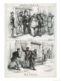 Wholesale and Retail, from Harper's Weekly, 16th September 1871 Giclee Print by Thomas Nast