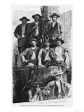 Coal Miners of Le Creusot During the Second Empire, Les Grandes Usines by Julien Turgan, c.1880 Giclee Print by Jules Ferat