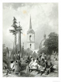 Cemetery of the Smolensko Church, Engraved by E.Smith, 1845 Impressão giclée por Alfred Vickers Cemetery of the Smolensko Church, Engraved by E.Smith, 1845 Impressão giclée por Alfred Vickers