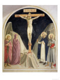 The Crucifixion, with SS Dominic and Jerome, 1442 Giclee Print by Fra Angelico 
