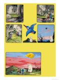 Gulliver Guinea-Pig and the Rainbow Folk Giclée-Druck von Gordon Hutchings