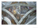 Sistine Chapel Ceiling, Judith Carrying the Head of Holofernes reproduction procédé giclée par Michelangelo Buonarroti 