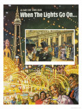 Blackpool, with Picture of the Opera House Giclee Print by Harry Green