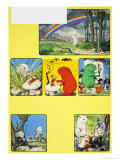 Gulliver Guinea-Pig and the Rainbow Folk Giclée-Druck von Gordon Hutchings