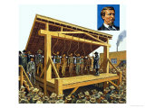 The Massive Gallows Built on Judge Parker's Orders Which Could Have 12 Men at a Time Giclee Print by Harry Green