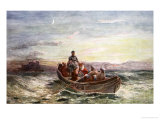 The Escape of Mary Queen of Scots from Loch Leven Castle, from The History of the Nation Giclee Print by James Francis Danby