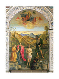 Baptism of Christ, St. John Altarpiece reproduction procédé giclée par Giovanni Bellini