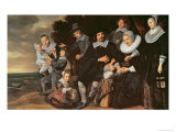 Family Group in a Landscape, c.1647-50 Giclée-Druck von Frans Hals