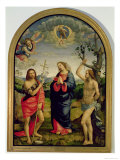 The Virgin with Saints Sebastian and John the Baptist Giclée-Druck von Timoteo Viti