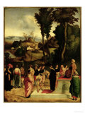 Moses Being Tested by the Pharaoh, c.1502-05 Giclée-Druck von Giorgione 