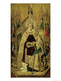 St. Dominic Enthroned as Abbot of Silos, 1474 Giclee-trykk av Bermejo St. Dominic Enthroned as Abbot of Silos, 1474 Giclee-trykk av Bermejo