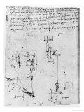 Codex Forster III, 1480S-1494 Giclee Print by Leonardo da Vinci 