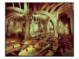Guell Crypt with Its Tilted Column, Built by Antonio Gaudi Giclee Print by Antoni Gaudí
