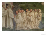 Benedictine Monks, from the Life of St. Benedict Giclee Print by L. Signorelli