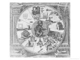 Frontispiece to Robert Fludd's Utriusque Cosmi Historia, Frankfurt, c.1624 Giclee Print by Matthaus, The Elder Merian