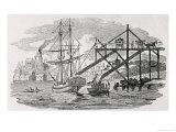 Loading Coal on Cargo Ships from History of British Birds and Quadrupeds Giclee Print by Thomas Bewick
