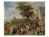 Peasants Merry-Making, c.1650 Giclée-Druck von David Teniers the Younger
