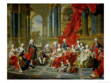 The Family of Philip V, 1743 Giclee Print by Louis-Michel van Loo