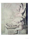 The Artist in Despair over the Magnitude of Antique Fragments Giclee Print by Henry Fuseli