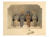 Sanctuary of the Temple of Abu Simbel, from Egypt and Nubia, Vol.1 reproduction procédé giclée par David Roberts