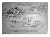 Scythed Chariot, c.1483-85 Giclee Print by Leonardo da Vinci 