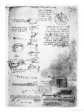 Facsimile of a Page from the Codex Arundel, 1490S-1518 Giclee Print by Leonardo da Vinci 