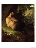 Faun and Nymph, 1868 Giclee Print by Merse Pal Szinyei