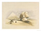 The Great Sphinx and the Pyramids of Giza, from Egypt and Nubia, Vol.1 reproduction procédé giclée par David Roberts