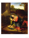 Our Lady Worshipping the Child, c.1518-20 reproduction procédé giclée par Correggio 