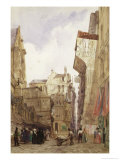 Rue Des Pretes, St. Germain L'Auxerrois, Paris Giclee-trykk av Thomas Shotter Boys Rue Des Pretes, St. Germain L'Auxerrois, Paris Giclee-trykk av Thomas Shotter Boys