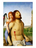 The Dead Christ Supported by an Angel, c.1475/78 Giclée-tryk af Antonello da Messina