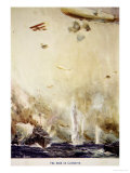 The Raid on Cuxhaven, December 1914, Told in the Huts: The YMCA Gift Book, Published 1916 Giclee Print by Cyrus Cuneo