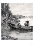 The Capture of Elizabeth and Frances Galloway, Published in Harper's Magazine, June 1887 Giclee Print by Howard Pyle