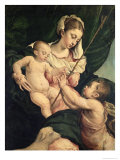 Madonna and Child with Saint John, c.1570 Giclee Print by Jacopo Bassano