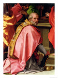 The Assumption of Mary, Detail Showing St. Nicholas of Myra with 3 Golden Balls Giclee Print by Andrea del Sarto 