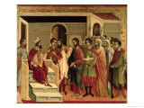 Maesta: Jesus Before Herod, 1308-11 Giclee Print by Duccio di Buoninsegna 