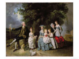 Group Portrait of the Colmore Family Giclee Print by Johann Zoffany