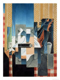 Still Life with Violin and Guitar, 1913 reproduction procédé giclée par Juan Gris
