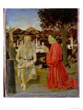 St. Jerome with a Man Kneeling in Devotion, 1450 Giclee Print by Piero della Francesca 